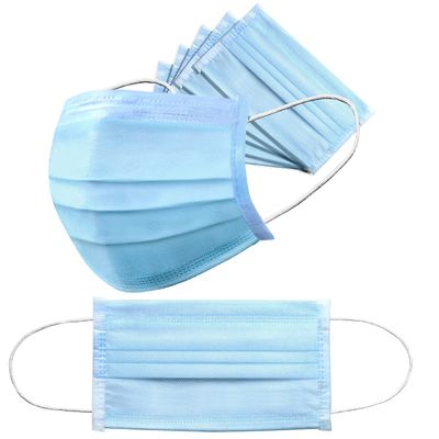 ARNV 3-Ply Disposable Surgical Mask with Advanced Melt-Blown Fabric Middle Layer (Blue, Without Valve, Pack of 25) for Unisex
