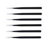 Axtella Set of 6 ESD Non Magnetic Multipurpose ESD Safe Tweezers - Straight Pointed view 1