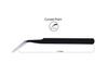 Axtella Set of 6 ESD safe Non Magnetic Multipurpose tweezers for electronics repair - Curved Pointed Tip view 2
