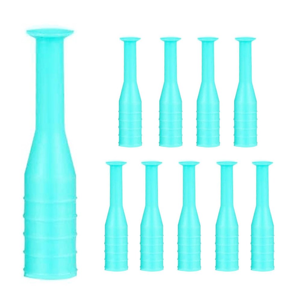 10 Pack Hard Contact Lens Remover & Insertion Tool,RGP Plunger for Soft Hard Lenses(Green)