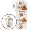 Happy 50th Birthday Gifts for Women and Men - Funny Toilet Paper Roll view 1