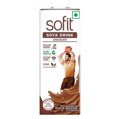 Sofit SOYA Milk Chocolate, 200ml (Pack of 8)