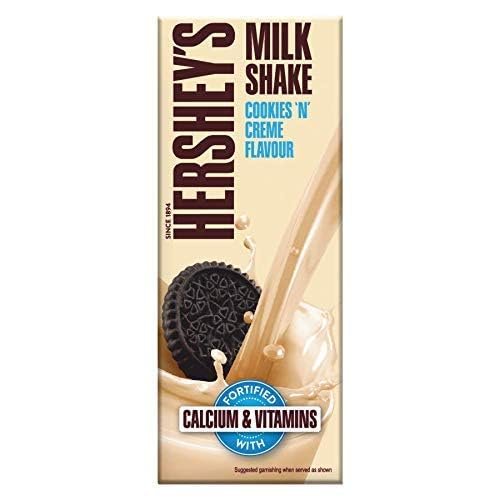 Hershey's Milkshake Cookies N Crme, 200ml (Pack of 10)