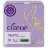 Claene Organic Cotton Cover Pads, Menstrual Regular Pads for women, Unscented, Breathable, Natural Sanitary Napkins with Wings (16Pads) view 1