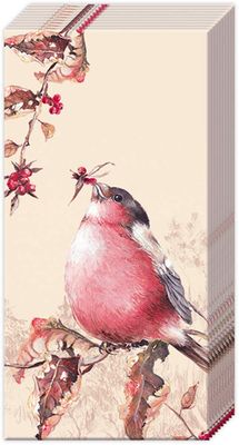 Boston International Bulk 4-Ply Pocket Tissues, 15-Count, Beautiful Bullfinch Cream