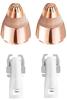Eyebrow Hair Remover Replacement Heads Compatible with Finishing Touch Flawless Brows Eyebrow Facial Hair Removal Tool for Women, Rose Gold - 2 Count view 1