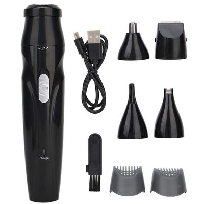 Bewinner1 USB Rechargeable Low Noise Electric 5-In-1 Beard Trimmer for Men
