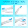 Sensitive Replacement Electric Replacement Toothbrush Heads (4 Count), Dual Clean Rotating Sets for Braun Oral B Cross Action Power view 2