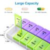 DANYING Extra Large Pill Organizer 2 Times a Day, XL Weekly Pill Box, AM PM Pill Case, Pill Container 7 Day, Vitamin Case Twice a Day view 2