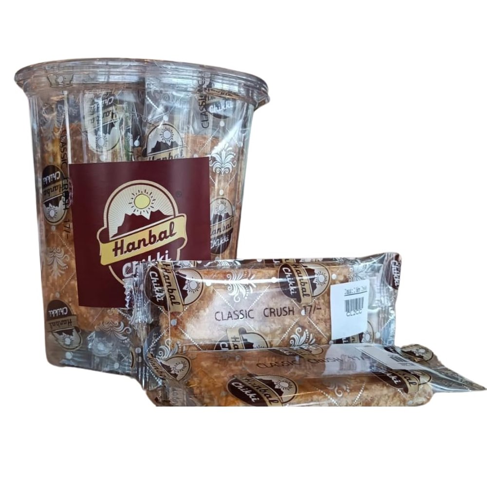 Hanbal Chikki, Classic Crush Peanut Jaggery Chikki | Made with Jaggery | 12 pieces, 40g each