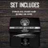 Shaving Revolution Barber Straight Razor - Silver, 100 Blades, Men's Straight Blade Razor Kit view 2