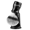 Synthetic Badger Shaving Brush with Black Holder Stand Anbbas 2IN1 Resin Handle Foam Brush Set for Men Close Wet Shave view 1