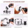 Synthetic Badger Shaving Brush with Black Holder Stand Anbbas 2IN1 Resin Handle Foam Brush Set for Men Close Wet Shave view 3