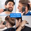Pritech Electric Hair Clipper Cordless Beard Trimmer For Men Professional Barber Clippers, Hair Clipper With Comb Attachment And 20 Adjustable Settings, Washable Black view 2