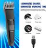 Pritech Electric Hair Clipper Cordless Beard Trimmer For Men Professional Barber Clippers, Hair Clipper With Comb Attachment And 20 Adjustable Settings, Washable Black view 3