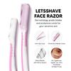 LetsShave Evior Women Face Razor (1) + Bikni Razor (1) + Whipped Shave Cream + Evior Body Lotion 30ml| Razor for Sensitive Areas of Women | Facial Hair Removal view 2