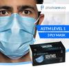 ASTM Level 1 Blue Earloop Surgical Face Masks (50) view 2