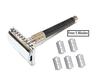 Foreign Holics Razor For Men Stainless Steel Free 5 Blades (Black) view 3