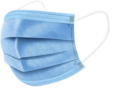KRUM 50 PCS Thick 3-Ply Face Shield MASK with Elastic Ear Loop Cover Full Face Anti-Dust US Stock