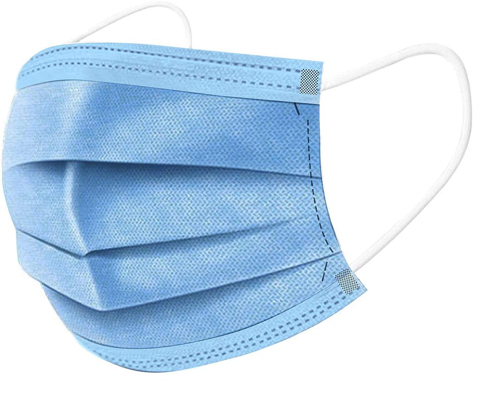 KRUM 50 PCS Thick 3-Ply Face Shield MASK with Elastic Ear Loop Cover Full Face Anti-Dust US Stock