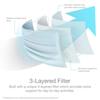KRUM 50 PCS Thick 3-Ply Face Shield MASK with Elastic Ear Loop Cover Full Face Anti-Dust US Stock view 3