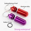 AUEAR, 15 Pack Mini Waterproof Aluminum Pill Box Keychain Geocaching Container Tube view 3