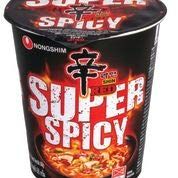 Nongshim Shin Red Super Spicy Instant Noodles Cup, 2.4 oz  68 g