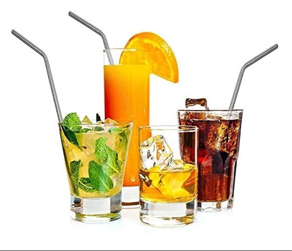 AGP Stainless Steel Straws for Drinking Straws for kids Bottle Glass Reusable Ultra Long