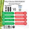 Boonboo Dental Floss | Glass Bottle + 2 Refill | Total 300FT | Bamboo Fiber & Mint Flavor | Biodegradable & Sustainable | Plastic-Free view 4