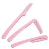 G 3Pcs/Set Pink Facial Eyebrow Trimmer Armpit Hair Razor Beauty Face Eye brow Shaper Shaver Stainless Steel Blade Makeup Tools For Women (Pink) view 1
