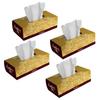 Feather's Face Tissue Box (Dry) | 2 Ply, 200 Pulls per Box, Pack of 4 | Super Soft & Absorbent Facial Tissue Box | Facial Tissue Papers | Virgin Paper, Biodegradable (Random Color Box) view 3