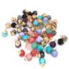 10pcs Natural Stone Agate Charms, Faceted Agate Quartz Pendants Charms DIY for Necklace or Jewelry Making, Stone Agate Brass, Agate view 2