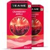 TE-A-ME Cranberry Apple Tea, 25 Bags (Pack of 2) | Fruit Tea | Caffeine Free | 50 Tea Bags view 1