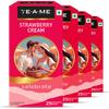 TE-A-ME Celebrate Strawberry Cream Tea, 25 Bags (Pack of 4) | Fruit Tea | Sugar Free | 100 tb view 1