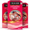 TE-A-ME Strawberry Cream Tea 25 Tea Bags (Pack of 3) | Caffeine Free | Sugar Free | Strawberry Cream Tea view 1