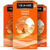 TE-A-ME Orange Ginger Tea, 25 Bags (Pack of 3) | Fruit Tea | Caffeine Free | Sugar Free | 75 Tea Bags view 1