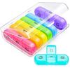 AUVON Weekly Pill Organizer 3-Times-A-Day, Portable 7 Day Pill Box Case with Large Separate Compartments to Hold Medication, Vitamins, Fish Oil and Supplements view 1