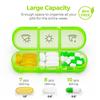 AUVON Weekly Pill Organizer 3-Times-A-Day, Portable 7 Day Pill Box Case with Large Separate Compartments to Hold Medication, Vitamins, Fish Oil and Supplements view 3