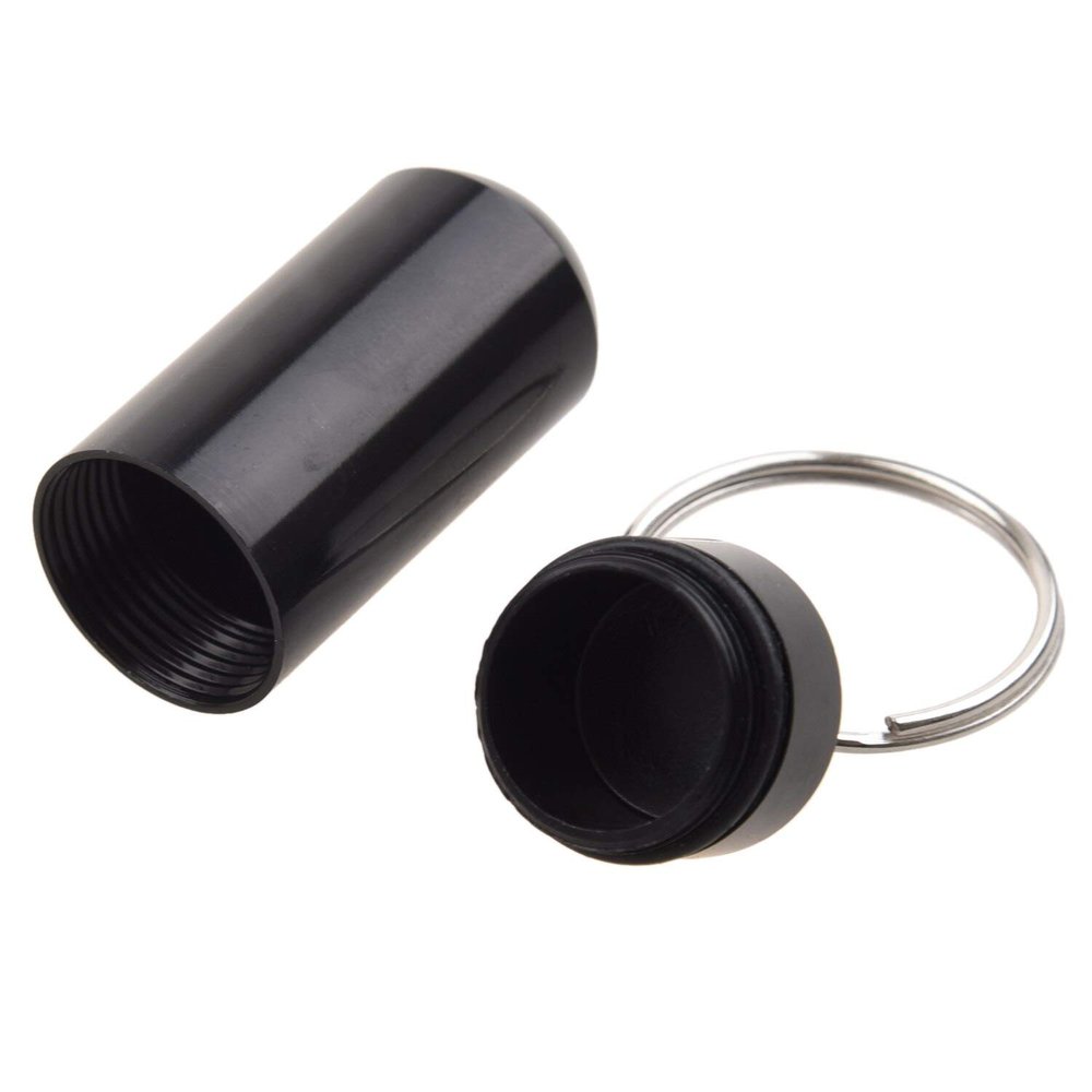 Artist Unknown Pill Organizer Box (Black, 1 count, Oval, Waterproof, Bottle,Box)