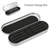 ANGGREK Tweezers Case Professional Storage Box Eyelash Extension Makeup Tool Organizer Case for Eyelashes Tweezers Scissors Lash Brush Eyeliner (Silver) view 3