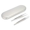 ANGGREK Tweezers Case Professional Storage Box Eyelash Extension Makeup Tool Organizer Case for Eyelashes Tweezers Scissors Lash Brush Eyeliner (Silver) view 4