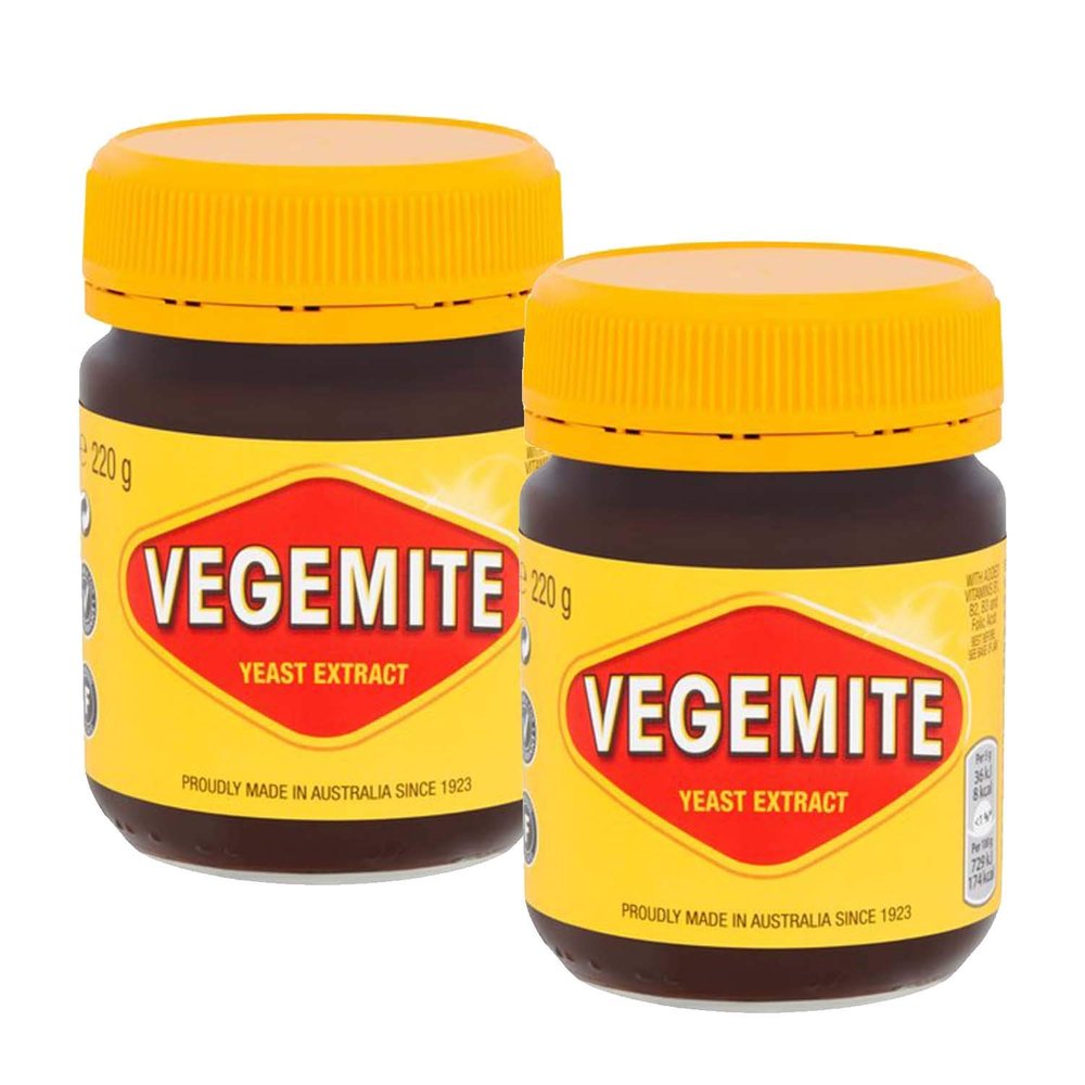 Vegemite Yeast Extract- 2 Pack, 2 x 220 g
