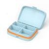 ZDQZC Waterproof Pill Case - Travel Pill Organizer Small Pill Box with Removable Compartments - Portable Pill Container Outdoor Pill Holder (4 Compartments, Blue) view 1
