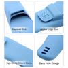 2-Pack Silicone Razor Case, Portable Soft Shaver Cover Bag Protector, Safety Waterproof Travel Razor Carrying Case(Darkblue+Darkgrey) view 2