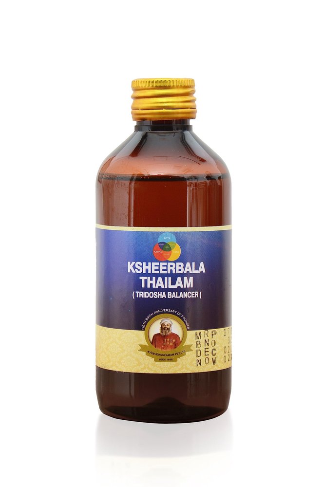 AYURVEDASRAMAM PVT LTD Ksheerabala Tailam Vata Disorders Strength_200ml_Pack of 2