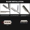 Stainless Steel Beard Shaver Holder, Classic Folding Men Razor, Manual Hair Shaver Face Grooming Tool without Blade(#1) view 3