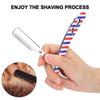 Stainless Steel Beard Shaver Holder, Classic Folding Men Razor, Manual Hair Shaver Face Grooming Tool without Blade(#2) view 2