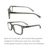 Readerest Blue Light Blocking Reading Glasses, UV Protection, Anti-Reflective Lenses, Spring Hinges, Valley Smoke (Charcoal, 2.50 Magnification) Loose Fitting for Wide Faces view 3