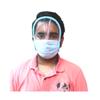 AUDITECH Mne's/Women's Disposable 3 Ply Surgical Face Mask with Transparent Shield - Green/Blue (Pack of 100) view 2
