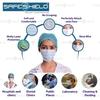 Kashi Surgicals Unisex Safe Shield Non-Woven Fabric Disposable Surgical 3 Ply Mask (Without Valve, Pack Of 50),White view 4